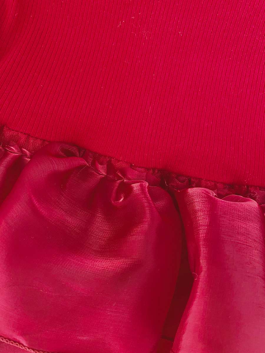 Luxury Chanel-Style Tweed Princess Dress with Layered Tulle Skirt | Baby Girls