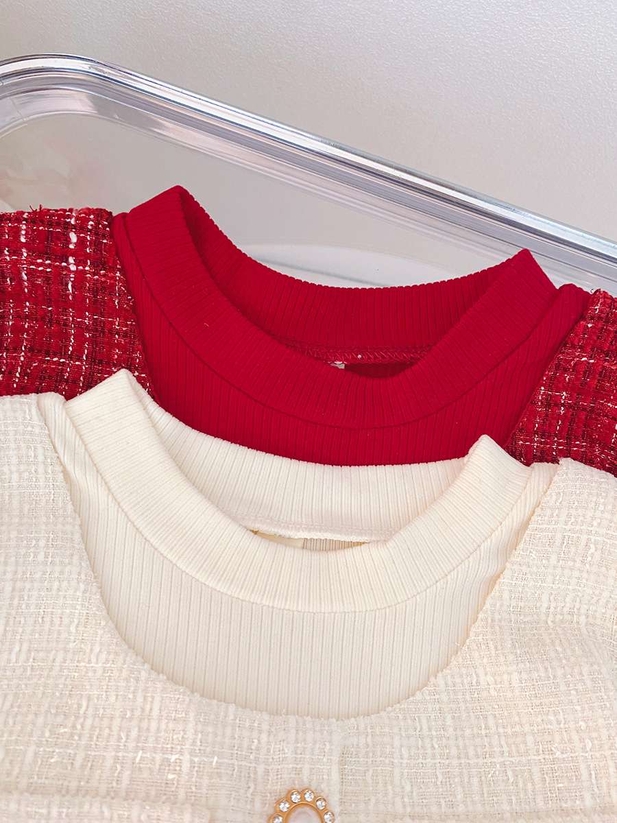 Luxury Chanel-Style Tweed Princess Dress with Layered Tulle Skirt | Baby Girls